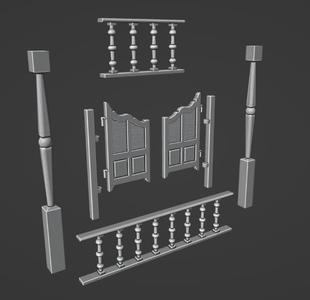 Wild West Saloon Building Addon Set