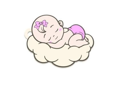 Baby keychain, for baptism or baby shower
