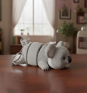 Flexi koala bear figure with keychain