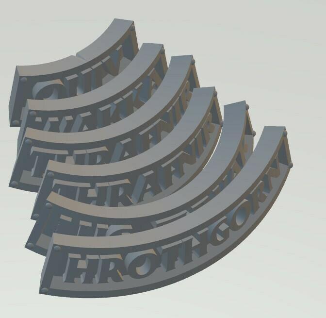 Hrothgorn's Mantrappers NAMETAGS S03 Beastgrave WU