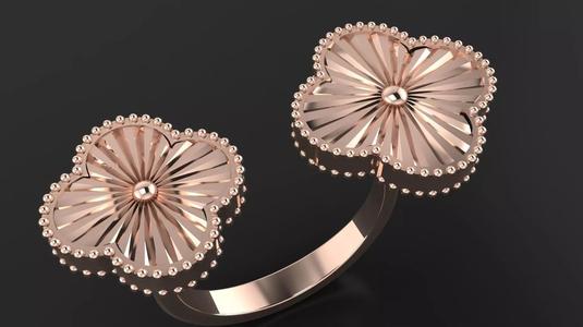 Magic Alhambra Between the Finger ring 3d printing  model
