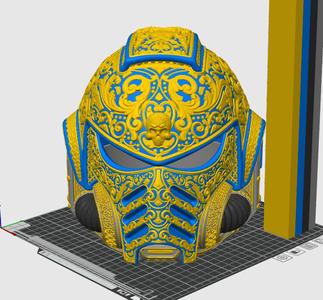 Baroque Paladin Sci-Fi Helmet – Ornate Filigree Wearable Cosplay (MMU 3MF Included)