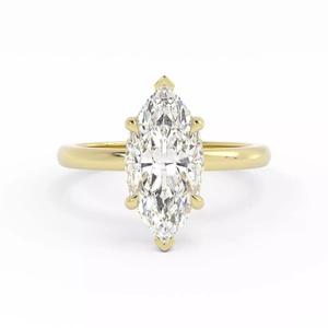 Marquise Solitaire Ring Size 6 US