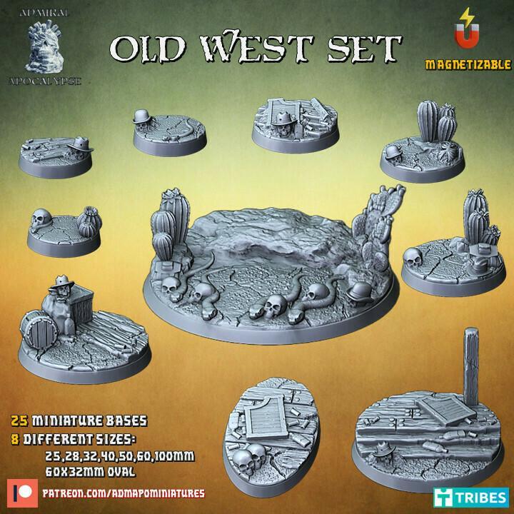 Old West Bases & Toppers (pre-supported)