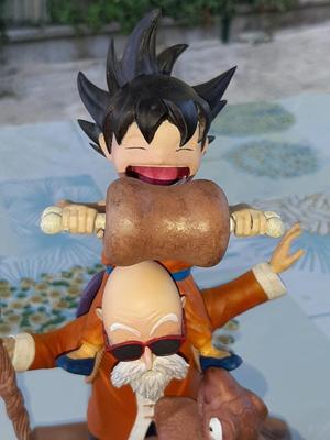 Dragon Ball tribute figure - Goku as a child & Turtle with Turtle