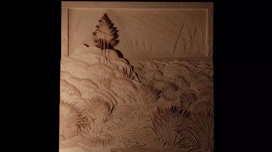 Peat Bog CNC 3d Print High Relief Sand Casting
