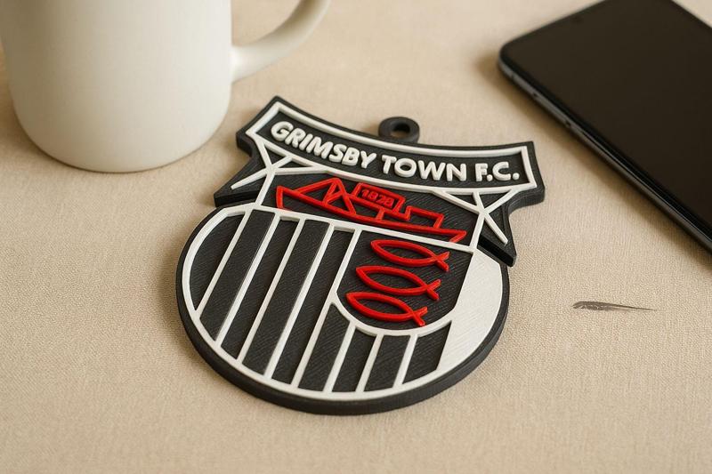EFL League Two Grimsby Town Keychain and Coaster color printable and renderable