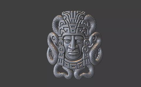 mayan inca style snake warrior ring