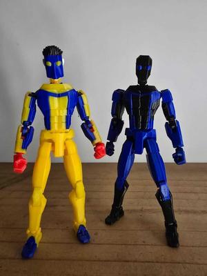 Pack of 2 - Invincible Black Mask & Invincible Shiesty | Inspired by T13 - full size compatible with all similar articulated figures.