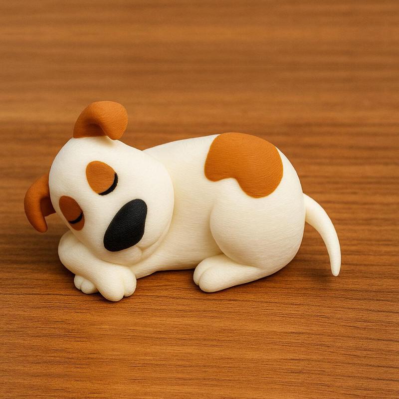 Cute Cartoon Sleeping Dog