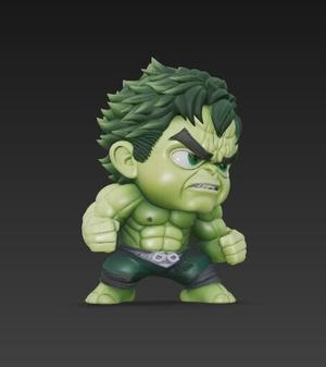 Funko Pop Style, Green Giant Character 3D Print File