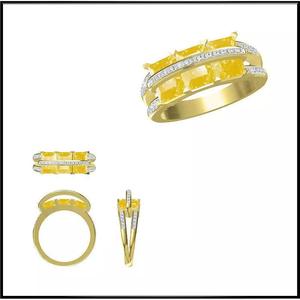 JCD Format Minimalist color stone rings cad ring design