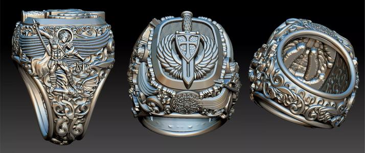 Michael the Archangel Ring - Arcanjo Miguel