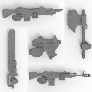Set of weapon from WAR HAMMER