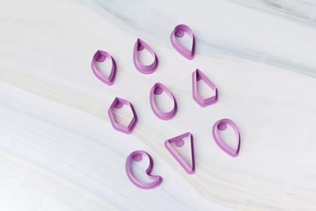09 pieces Polymer Clay cutter set