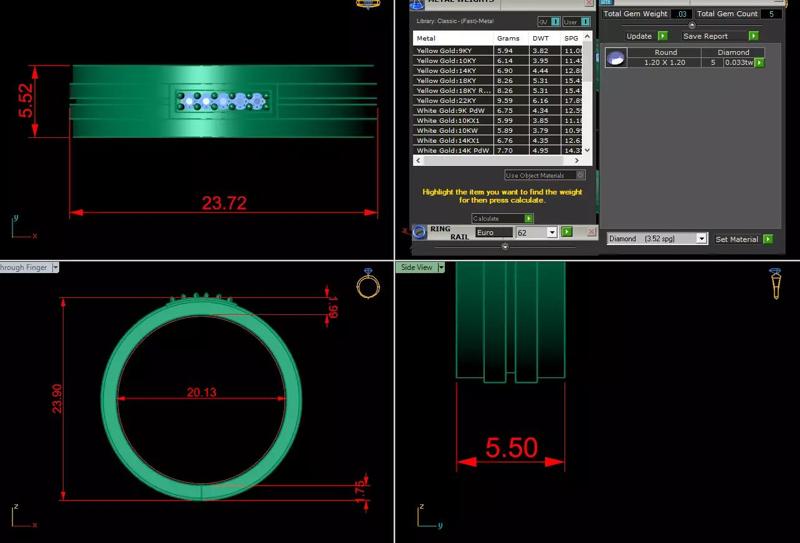 Diamond Jewelry Man Ring