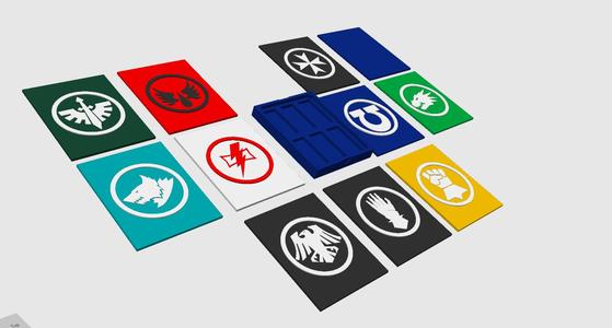 Space Marine Dice box for 12mm D6