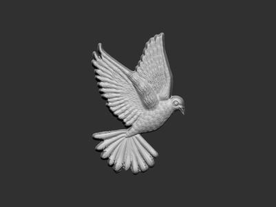 Dove bas-relief