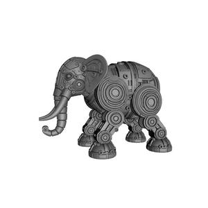 Robotic Elephant 3D Print – Futuristic Mechanical Animal Model