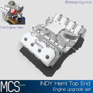 Hemi INDY single carb intake N valve covers