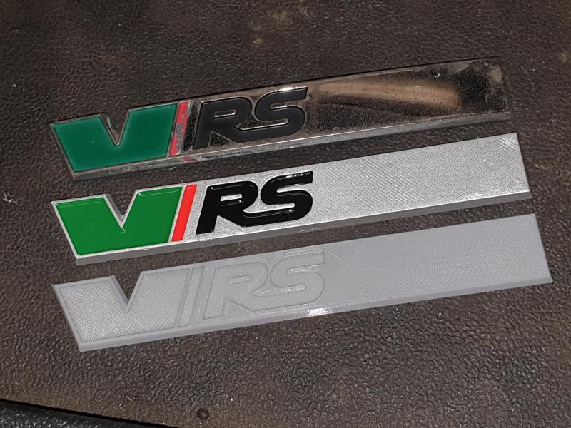 Octavia MK1 VRS EMBLEM Long Logo