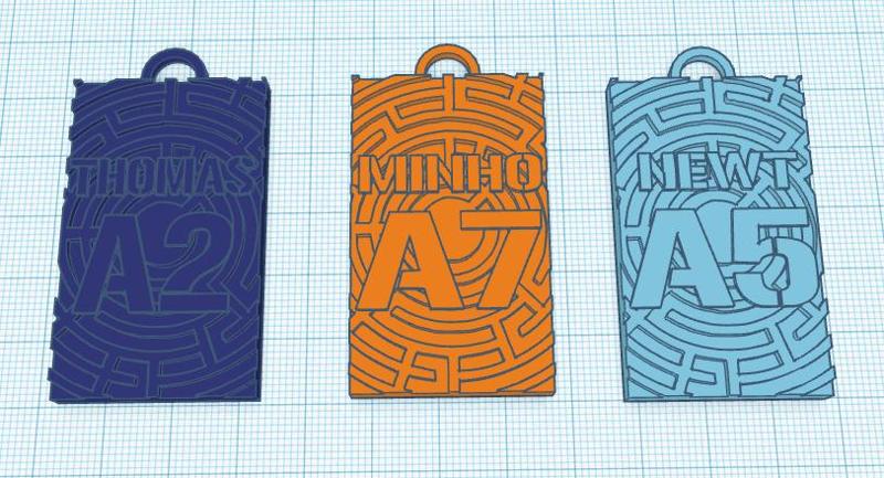 maze runner keychain