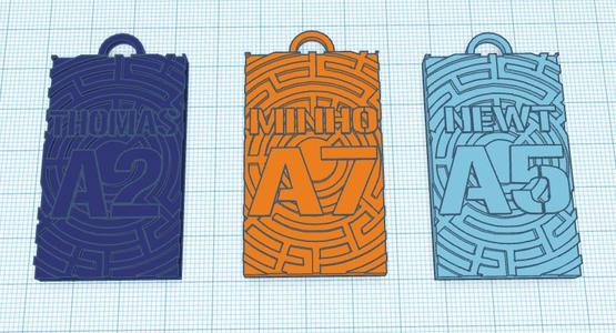 maze runner keychain