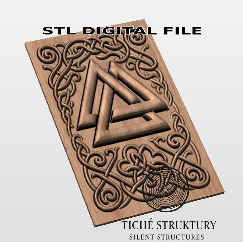 Valknut Symbol – Viking Knotwork – 3D STL Model