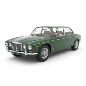 Detailed 1968 British Luxury Saloon 3D Print Model - Classic Executive Car Replica for Display