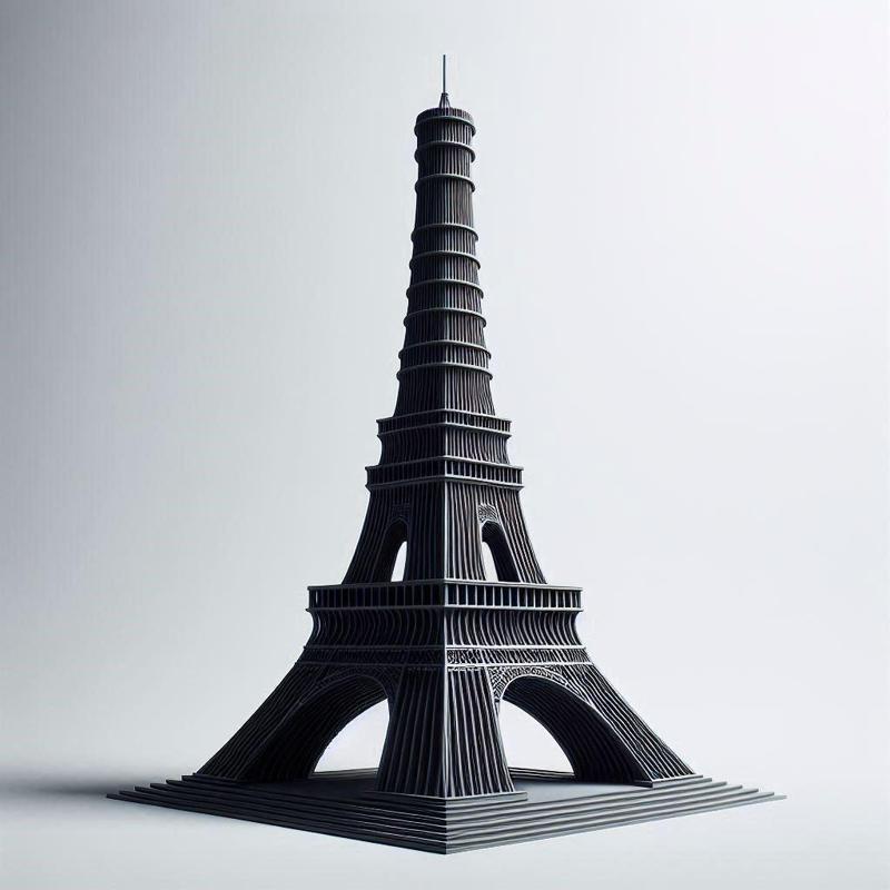 Eiffel Tower Showpiece 3D Print – Decorative Desk Ornament