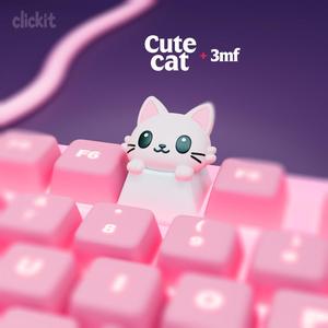 Cute Cat Keycap – 3D Printable Artisan Keycap