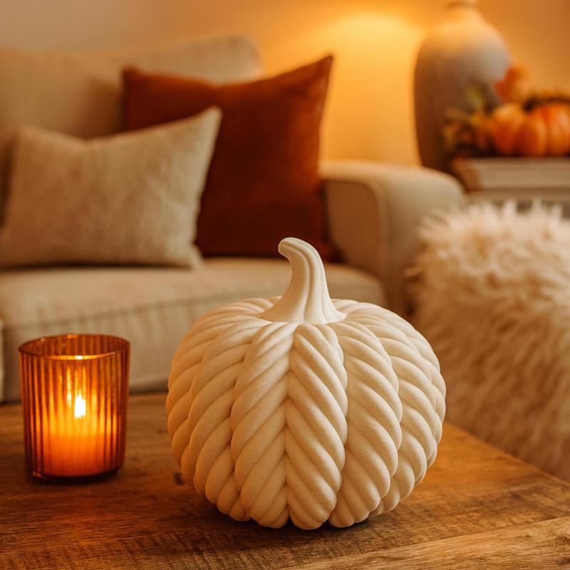 ROPE PUMPKIN / AUTUMN DECOR / HALLOWEEN DECOR / ABSTRACT PUMPKIN / STL / DESIGNER