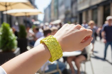 Wavy Pattern Cuff Bracelet