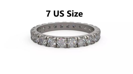 Model 1179 Eternity Diamond Ring Band US Size