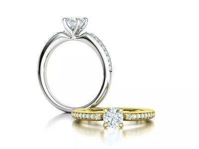 Nora Half Carat Solitaire Engagement Ring 3dmodel