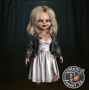 Tiffany Bride of Chucky 3D Printable Model / Tiffany La Novia de Chucky Modelo 3D Impresible