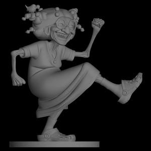 happy grandmother model