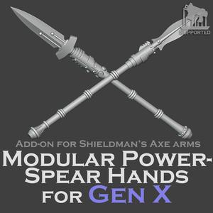 Gen 10 Modular Power-Spear Hands Add-on