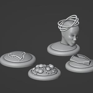 Fantasy Token Set Two STL | Printable 3D Tokens for Tabletop RPGs, Wargames, and Miniature Gaming