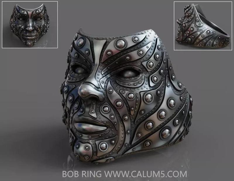 Face Bob Ring