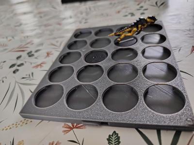 locking movement tray 25mm round