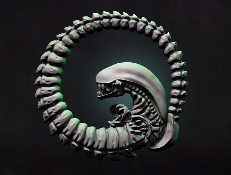 Alien Pendant Keychain