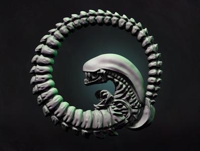 Alien Pendant Keychain
