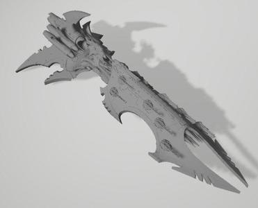 Torture Cruiser Proxy (Torpedo variant) for BFG Dark Eldar (Pre-supported)