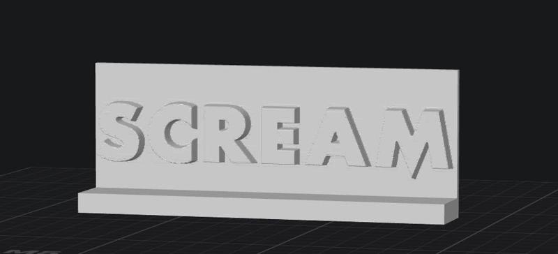 Scream '96 Mask Sign