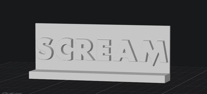 Scream '96 Mask Sign