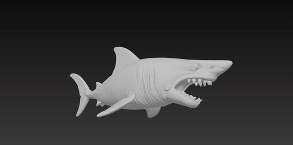 Realistic Shark STL – Highly Detailed 3D Model for Printing