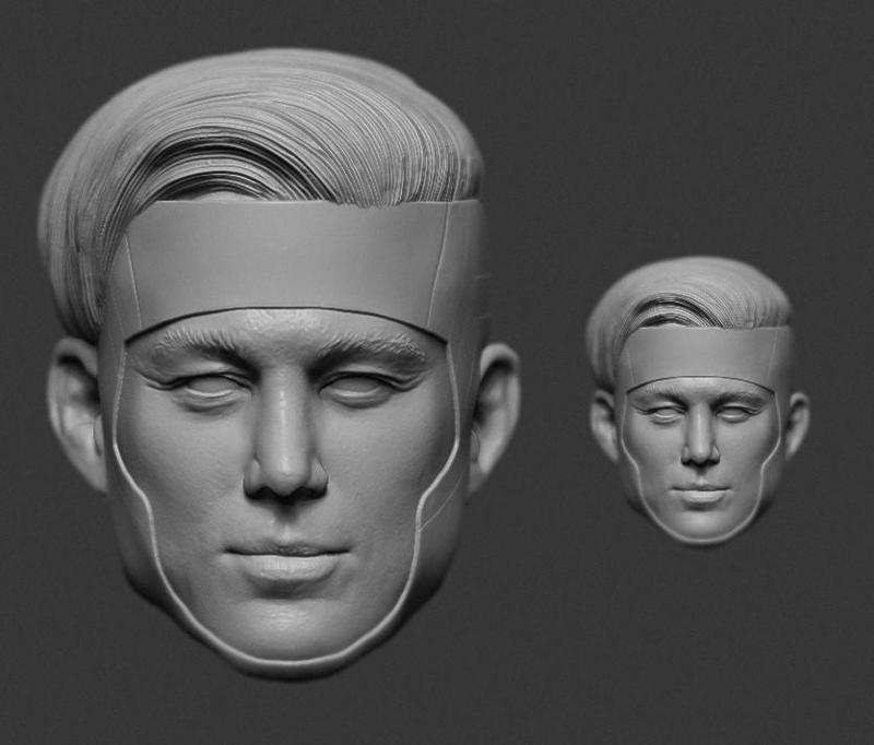 1/6 1/12 x-men gambit Channing Tatum deadpool & Wolverine Headsculpt