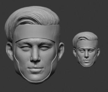 1/6 1/12 x-men gambit Channing Tatum deadpool & Wolverine Headsculpt