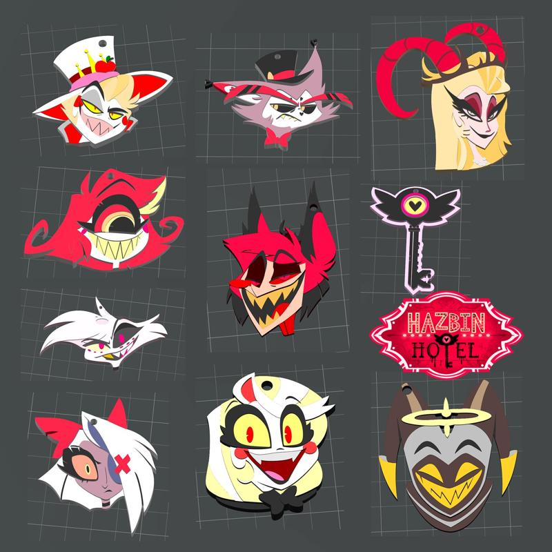 Hazbin Hotel Keychains